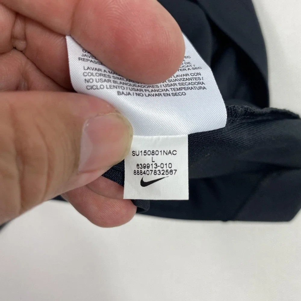Nike Golf Polo Shirt Mens Large White Colorblock Dri-Fit Calusa‎ Pines Golf Club